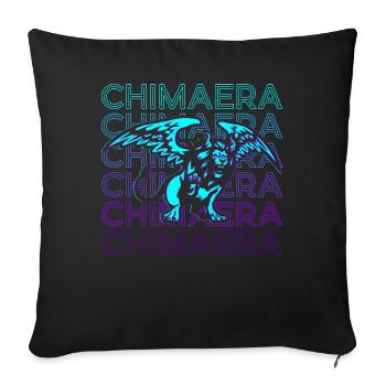 Chimera Ancient Greek Mythology Retro Gift - Sofa pillowcase 17,3'' x 17,3'' (45 x 45 cm) - black - Front
