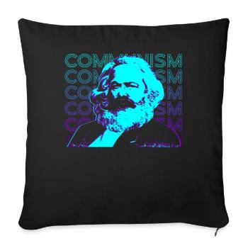 Kommunismus Karl Marx Marxismus Kommunistischer So - Sofakissenbezug 45 x 45 cm - Schwarz - Vorne
