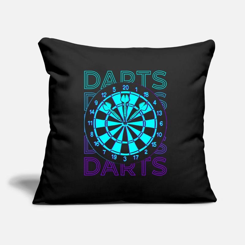 Darts Retro Geschenk Sofakissenbezug 45 x 45 cm