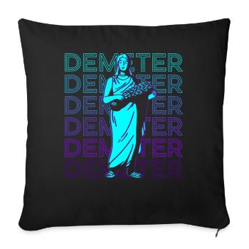 Demeter Greek Goddess Ancient Greek Myth - Sofa pillowcase 17,3'' x 17,3'' (45 x 45 cm) - black - Front