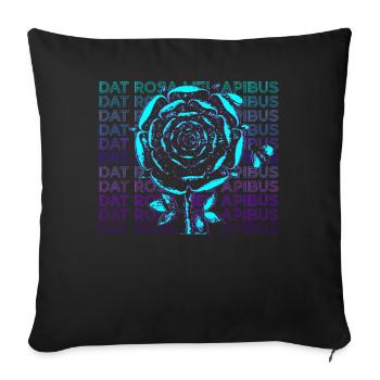 Dat Rosa Mel Apibus Rosicrucian Emblem Gift - Sofa pillowcase 17,3'' x 17,3'' (45 x 45 cm) - black - Front