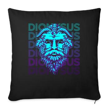 Dionysus Greek God Ancient Greek Myth - Sofa pillowcase 17,3'' x 17,3'' (45 x 45 cm) - black - Front