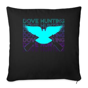 Pigeon Hunting Pigeon Hunter Retro Gift - Sofa pillowcase 17,3'' x 17,3'' (45 x 45 cm) - black - Front