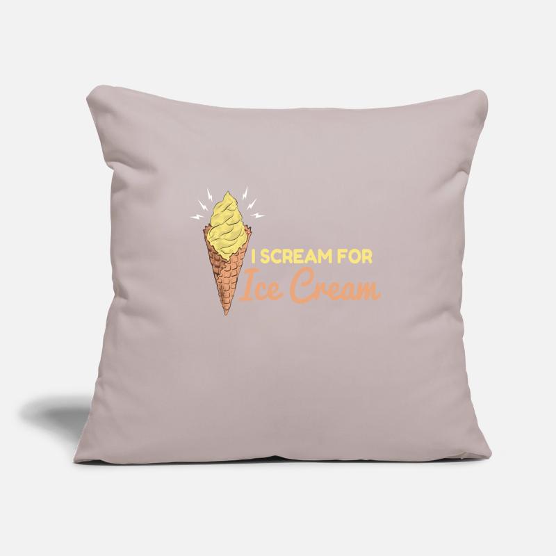Scream For Ice Cream Eiscreme Eis Housse de coussin décorative 45 x 45 cm