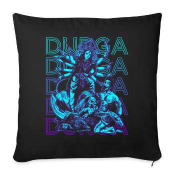 Durga Hindu Goddess Ancient Hindu Mythology Geschen - Sofa pillowcase 17,3'' x 17,3'' (45 x 45 cm) - black - Front