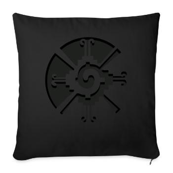 Hunab Ku Ometeotl Aztec Yucatec Maya Maya Inca - Sofa pillowcase 17,3'' x 17,3'' (45 x 45 cm) - black - Front