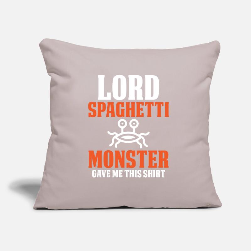 Das fliegende Spaghettimonster Sofakissenbezug 45 x 45 cm