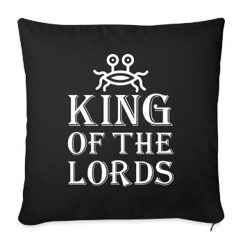 Flying Spaghetti Monster Pastafarianism - Sofa pillowcase 17,3'' x 17,3'' (45 x 45 cm) - black - Front