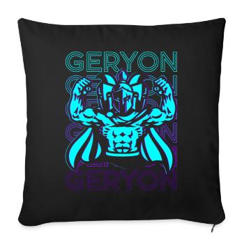 Geryon Mythologie grecque Antique Géant Rétro - Housse de coussin décorative 45 x 45 cm - noir - Devant