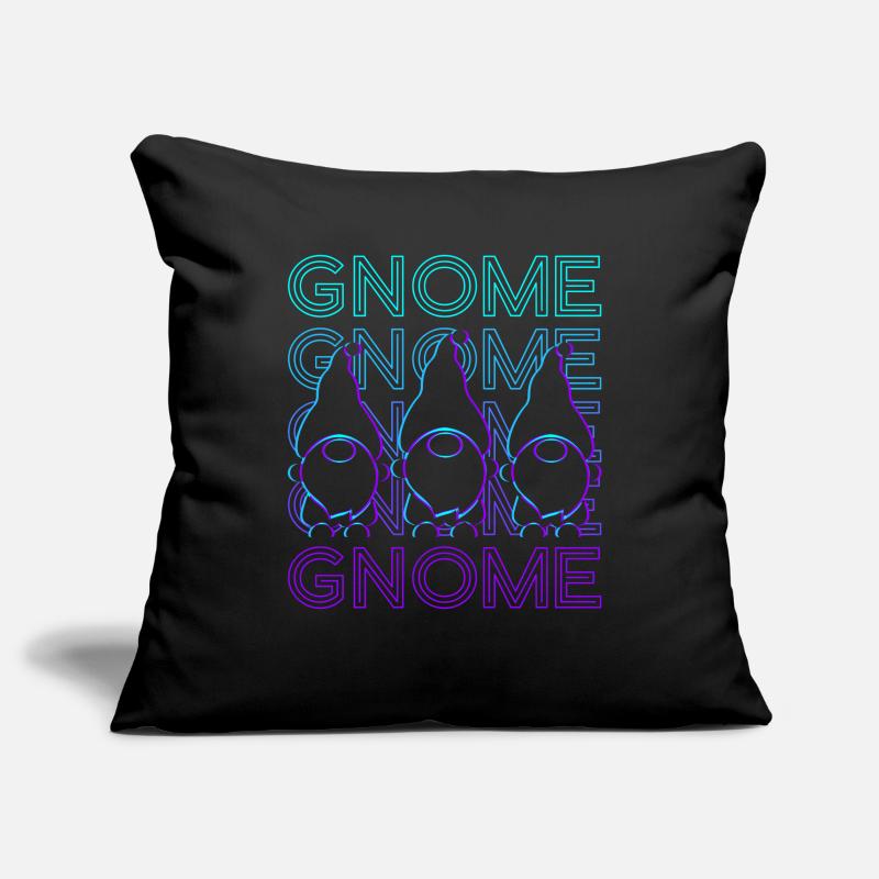 Gnome Elf Dwarf Retro Sofa pillowcase 17,3'' x 17,3'' (45 x 45 cm)