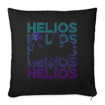 Helios Dieu Grec Titan Dieu Antiquité griechi - Housse de coussin décorative 45 x 45 cm - noir - Devant