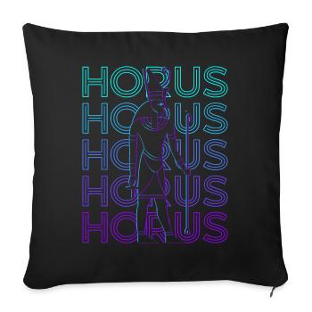 Eye of Horus Egyptian God Ancient Egypt Retr - Sofa pillowcase 17,3'' x 17,3'' (45 x 45 cm) - black - Front