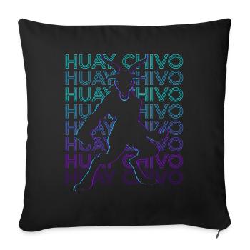 Huay Chivo Maya Beast Maya Mythology Retro - Sofa pillowcase 17,3'' x 17,3'' (45 x 45 cm) - black - Front