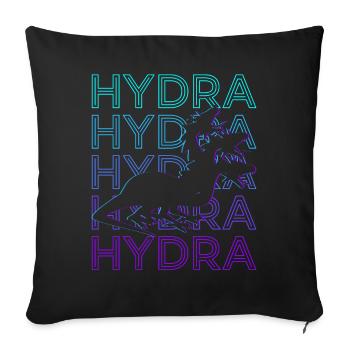 Hydra Greek Mythology Ancient Greek - Sofa pillowcase 17,3'' x 17,3'' (45 x 45 cm) - black - Front