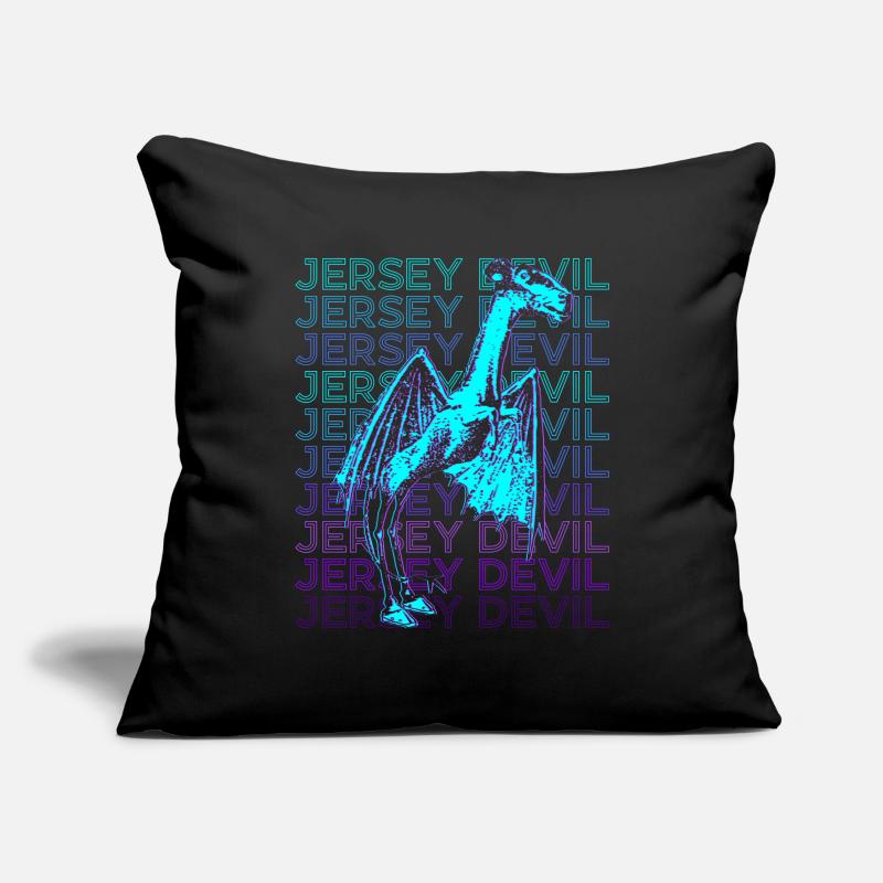 Jersey Devil Cryptozoologie Rétro Housse de coussin décorative 45 x 45 cm