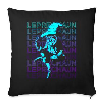 Kobold Retro - Sofakissenbezug 45 x 45 cm - Schwarz - Vorne
