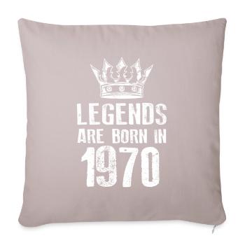 Légendes de 1970 nées en - Housse de coussin décorative 45 x 45 cm - taupe clair - Devant