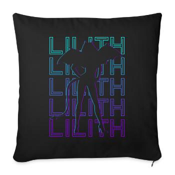 Lilith Seal Enochian Occult Magick Satanic - Sofa pillowcase 17,3'' x 17,3'' (45 x 45 cm) - black - Front