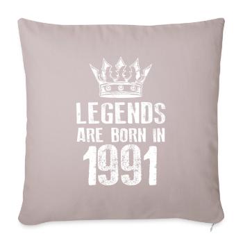 1991 légendes nées en - Housse de coussin décorative 45 x 45 cm - taupe clair - Devant