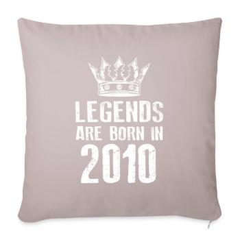 Légendes 2010 nées en - Housse de coussin décorative 45 x 45 cm - taupe clair - Devant