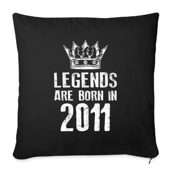 Légendes de 2011 nées en - Housse de coussin décorative 45 x 45 cm - noir - Devant