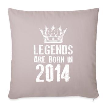 Légendes 2014 nées en - Housse de coussin décorative 45 x 45 cm - taupe clair - Devant