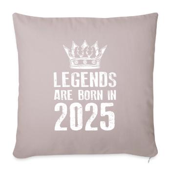 2025 legends born in - Sofa pillowcase 17,3'' x 17,3'' (45 x 45 cm) - light taupe - Front