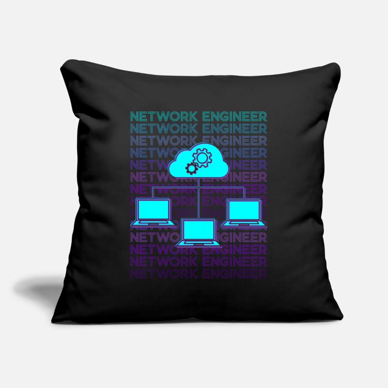 Network Engineer Network Technology Retro Sofa pillowcase 17,3'' x 17,3'' (45 x 45 cm)