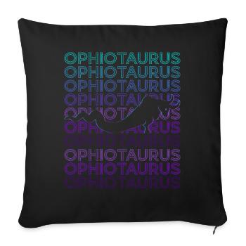 Ophiotaure Mythologie grecque Grec ancien R - Housse de coussin décorative 45 x 45 cm - noir - Devant
