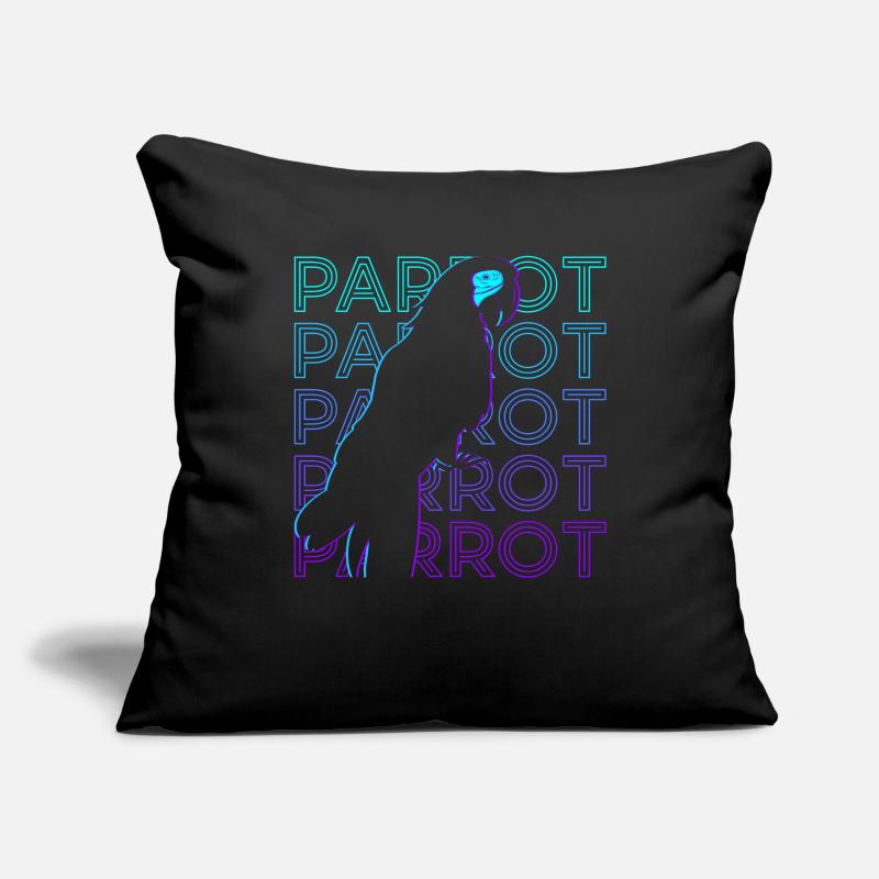 Papagei Retro Sofakissenbezug 45 x 45 cm