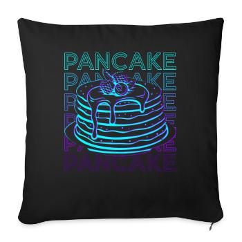Crêpes Rétro - Housse de coussin décorative 45 x 45 cm - noir - Devant