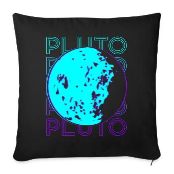 Pluto Retro - Sofakissenbezug 45 x 45 cm - Schwarz - Vorne
