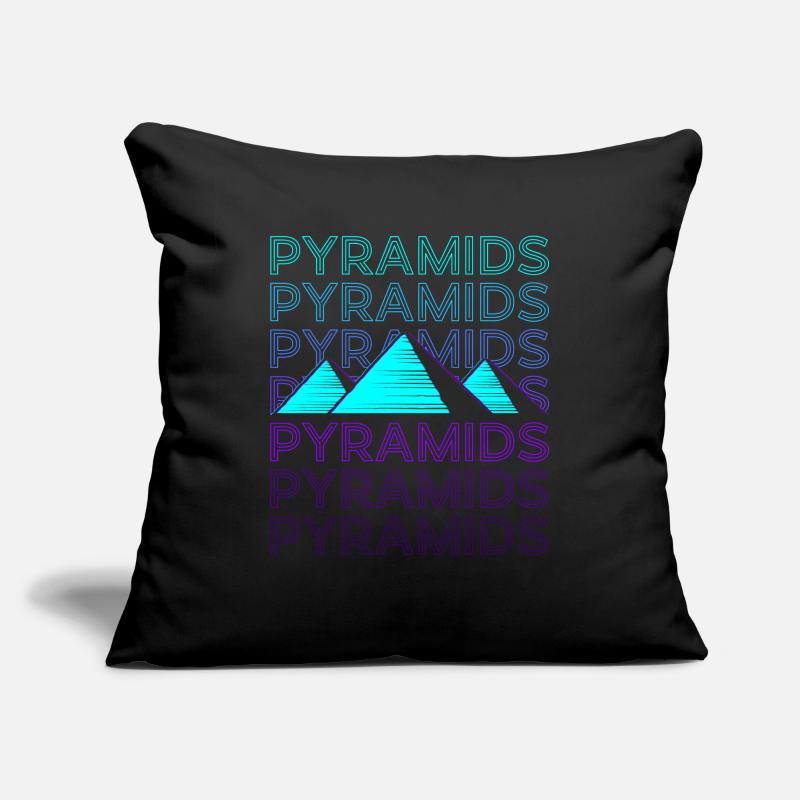 Pyramides Pyramide égyptienne Rétro Housse de coussin décorative 45 x 45 cm