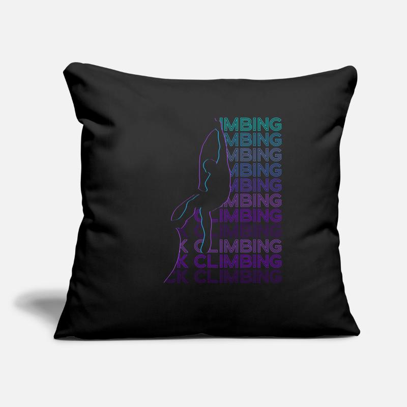 Escalade Rock Climber Rétro Housse de coussin décorative 45 x 45 cm
