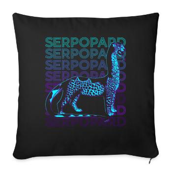 Serpopard Mythologie égyptienne Egypte ancienne Retr - Housse de coussin décorative 45 x 45 cm - noir - Devant