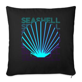 Coque Rétro - Housse de coussin décorative 45 x 45 cm - noir - Devant