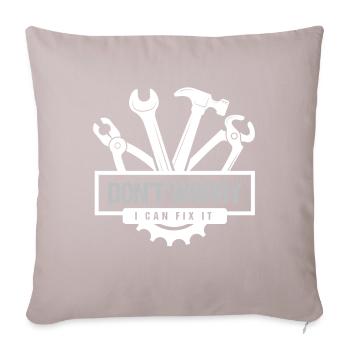 Dont Worry I Can Fix It Craftsman - Sofa pillowcase 17,3'' x 17,3'' (45 x 45 cm) - light taupe - Front