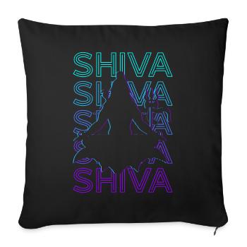 Shiva Hindu God Hindu Mythology Ancient Hindu - Sofa pillowcase 17,3'' x 17,3'' (45 x 45 cm) - black - Front