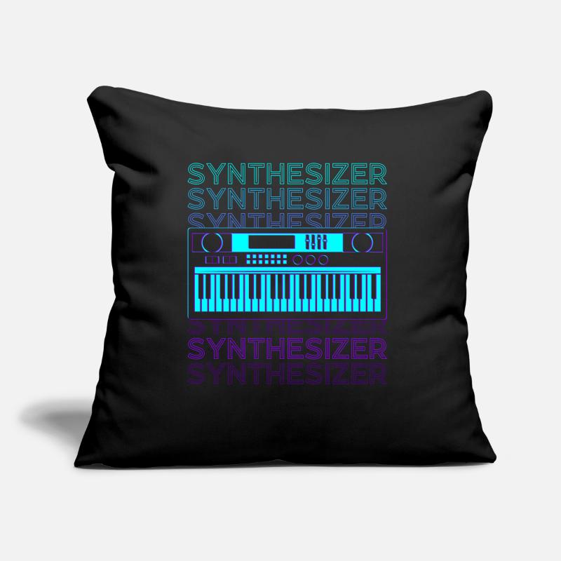 Synthesizer Retro Sofakissenbezug 45 x 45 cm