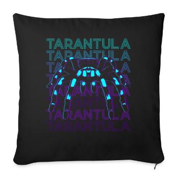 Tarantula Retro - Sofa pillowcase 17,3'' x 17,3'' (45 x 45 cm) - black - Front