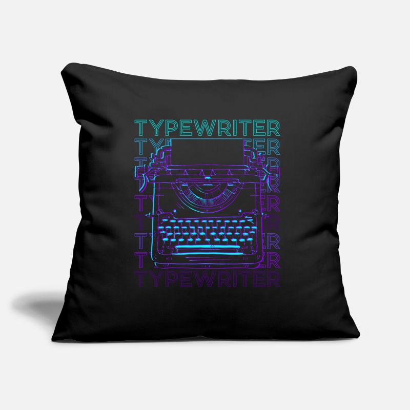 Typewriter Type Retro Sofa pillowcase 17,3'' x 17,3'' (45 x 45 cm)