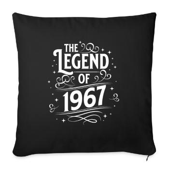 La légende de l’anniversaire de 1967 - Housse de coussin décorative 45 x 45 cm - noir - Devant