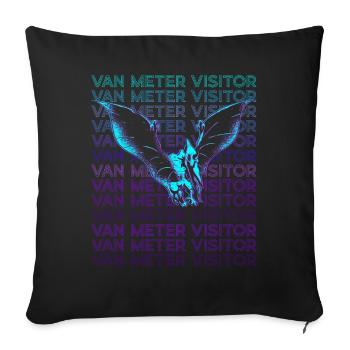Van Meter Visitor Cryptozoology Retro - Sofa pillowcase 17,3'' x 17,3'' (45 x 45 cm) - black - Front