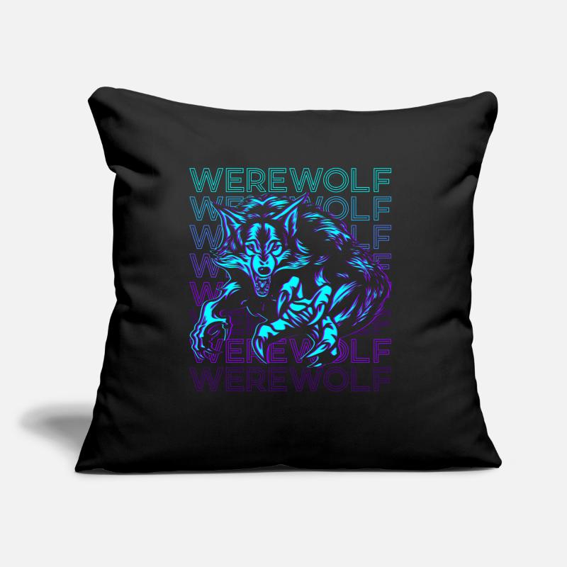 Werwolf Retro Sofakissenbezug 45 x 45 cm