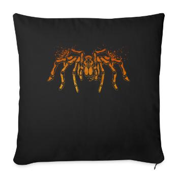 Spider lovers - colorful spider - Sofa pillowcase 17,3'' x 17,3'' (45 x 45 cm) - black - Front