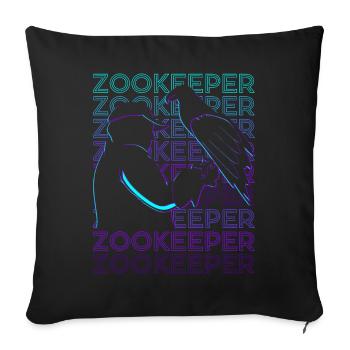 Zookeeper Zookeeper Retro - Sofa pillowcase 17,3'' x 17,3'' (45 x 45 cm) - black - Front