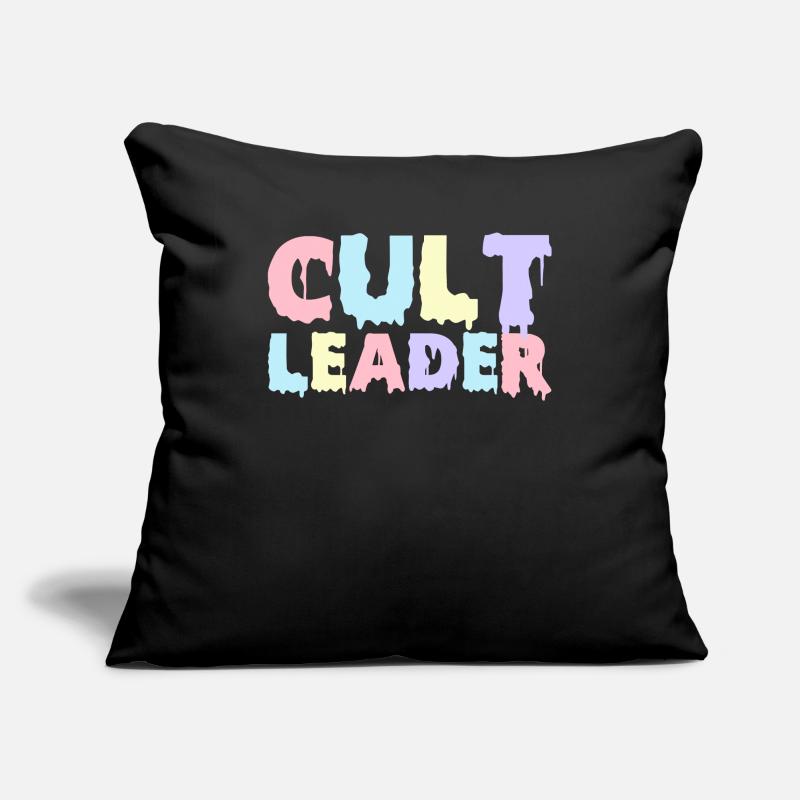 Chef de secte Pastel Goth Occultisme occulte Housse de coussin décorative 45 x 45 cm