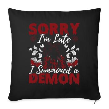 Funny Cult Occult - Sofa pillowcase 17,3'' x 17,3'' (45 x 45 cm) - black - Front