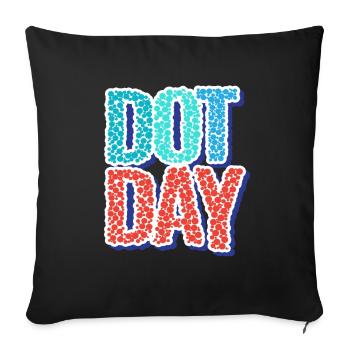 International Dot Day Punkte Punkt - Sofakissenbezug 45 x 45 cm - Schwarz - Vorne