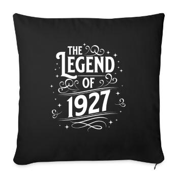 La légende de l’anniversaire de 1927 - Housse de coussin décorative 45 x 45 cm - noir - Devant